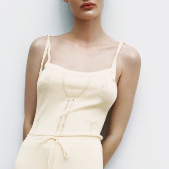 New with tags Zara Cream long jumpsuit - Picture 5 of 6